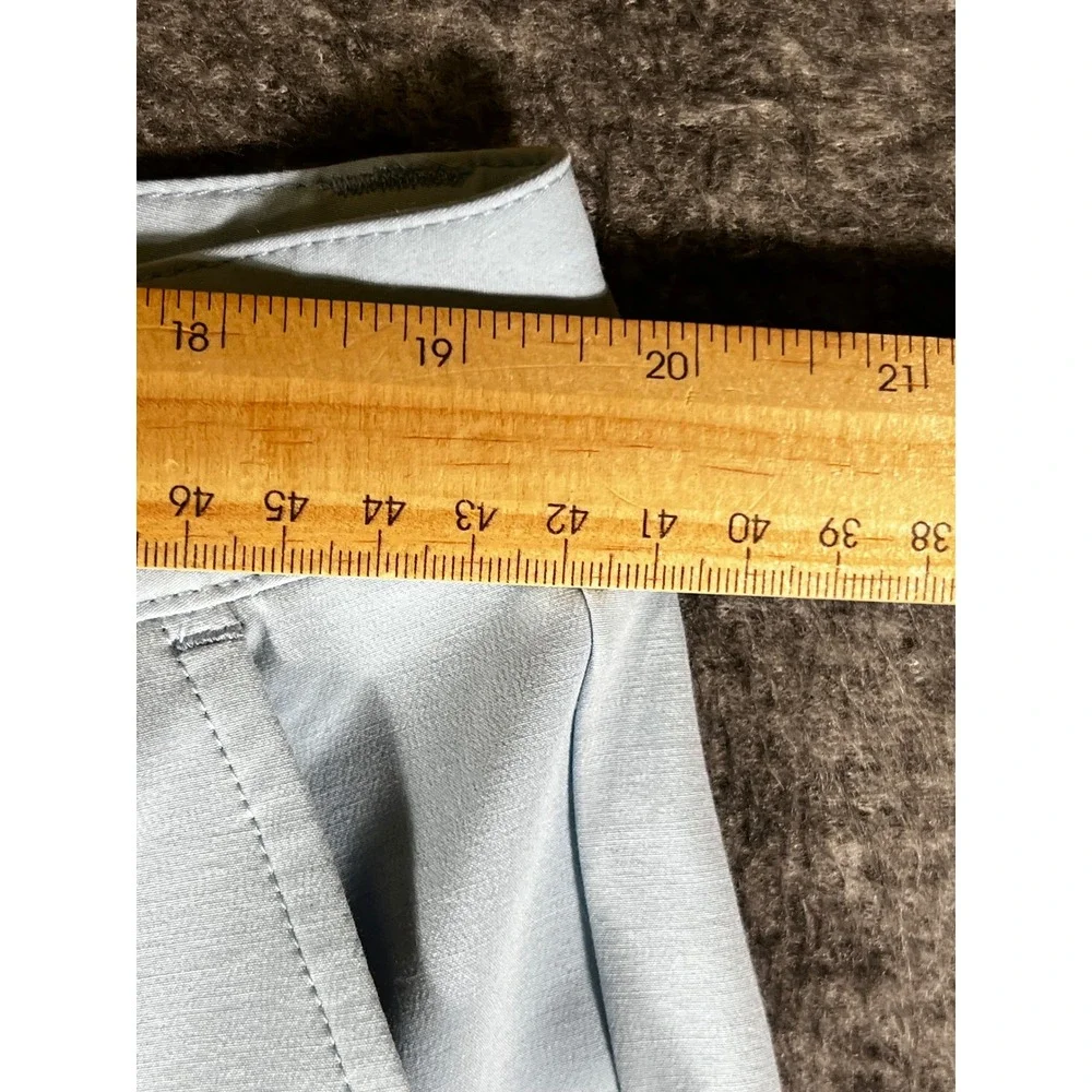 Criquet Mens Performance Shorts Light Blue Stretch Golf Casual Size 38 - Picture 5 of 8
